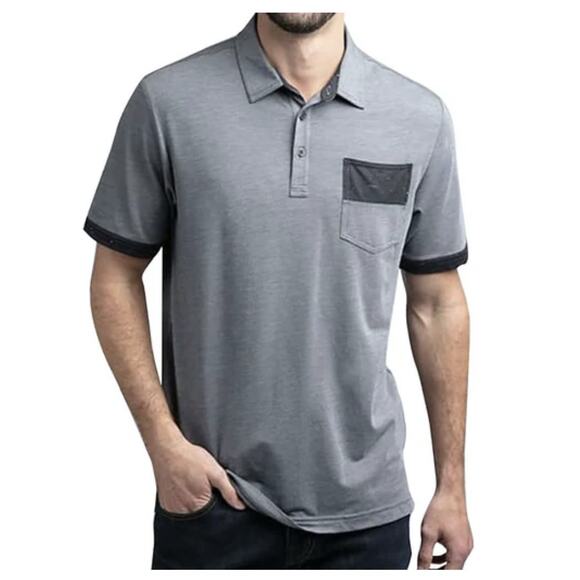 Travis Mathew Smoke Rings Mens Golf Polo Danzante Bay Mexico Shirt Size Medium - Picture 1 of 7